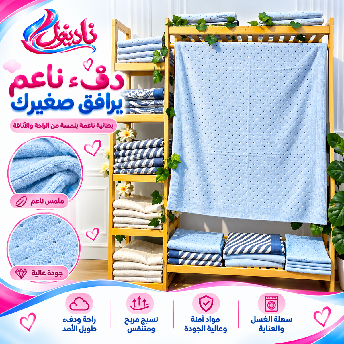 بطانية تجمع الدفء والأناقة