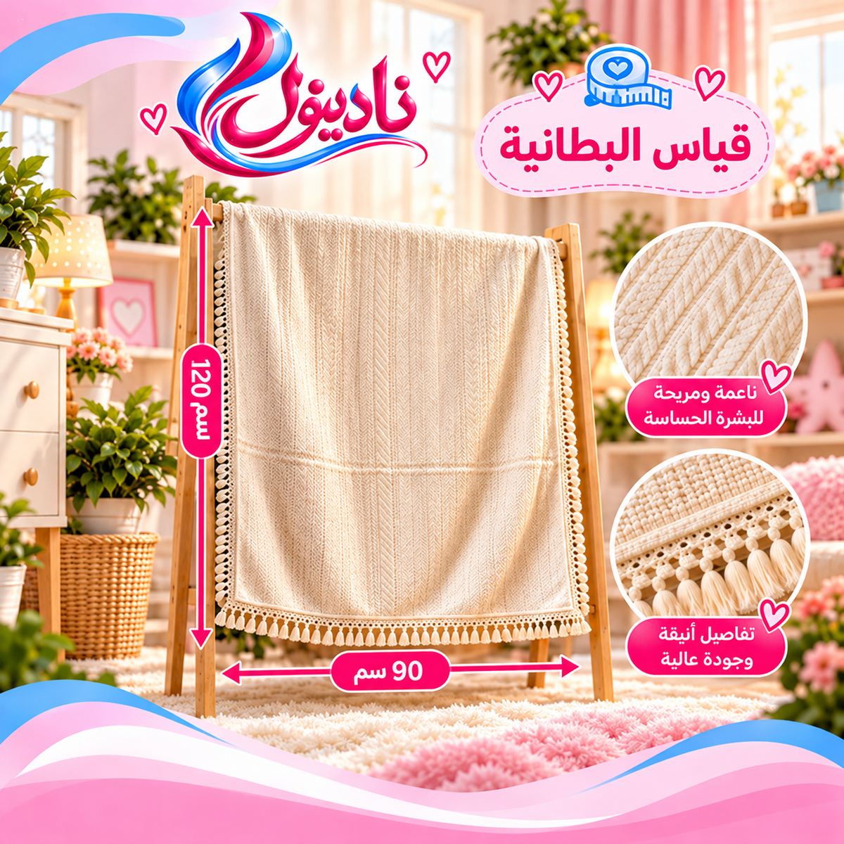 بطانية أطفال فاخرة للدفء والراحة